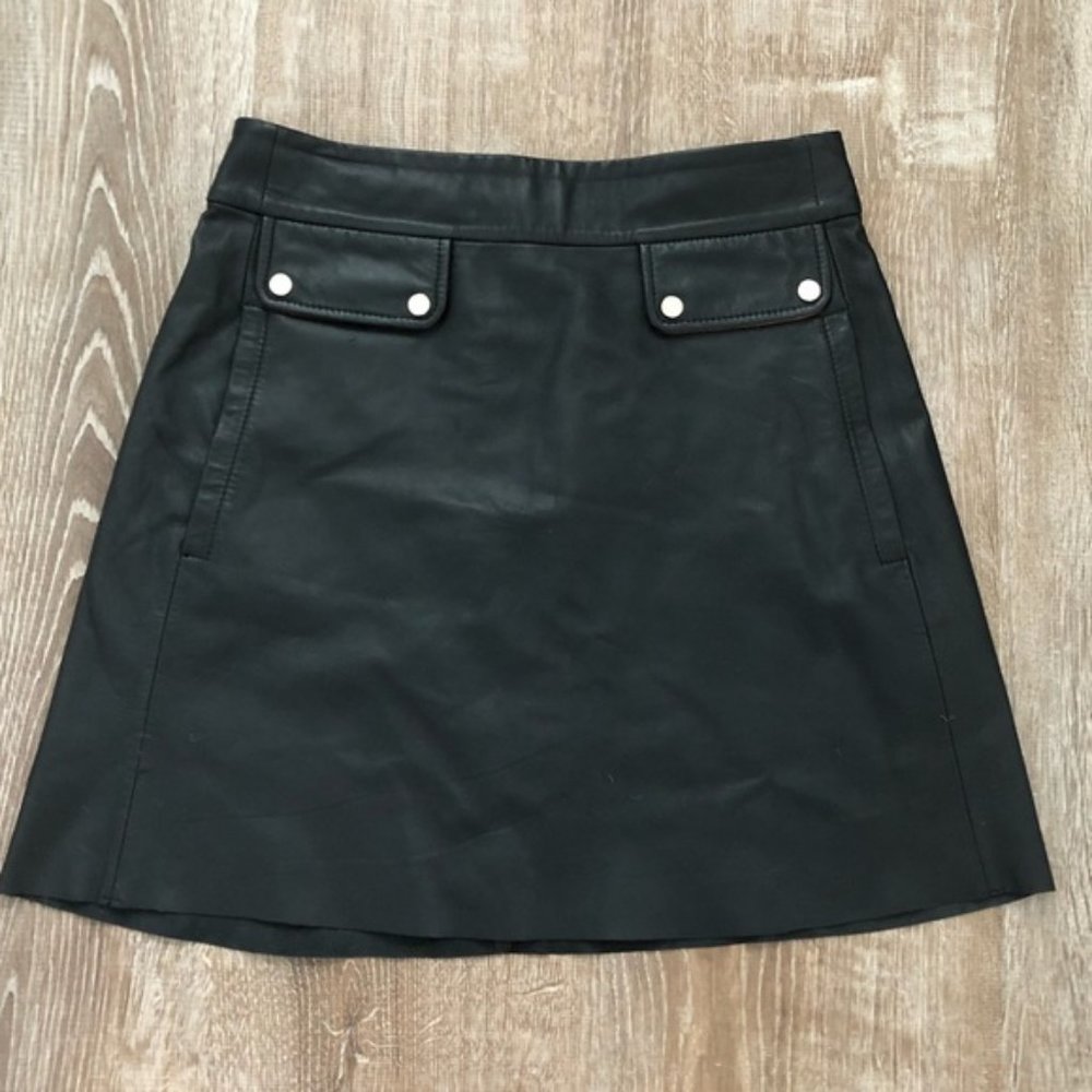 Gorgeous A line genuine leather skirt